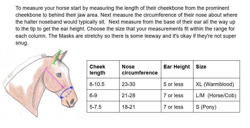 CLOSEOUT Premium Lycra Fly Mask Rub Protector