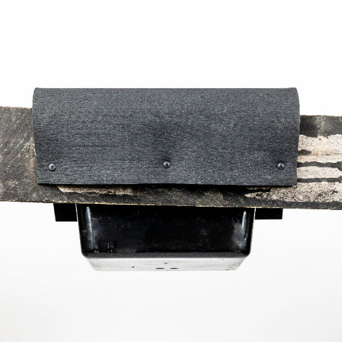 Over the fence salt feeder cover for horses in pasture