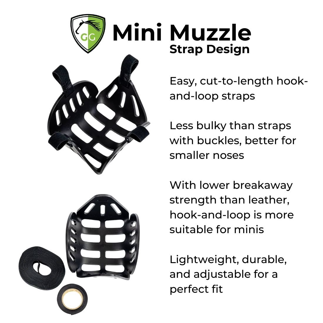 GreenGuard Mini Muzzle strap design description