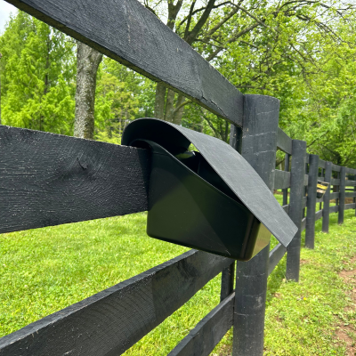 weatherproof design for loose salt and minerals for livestock and horses